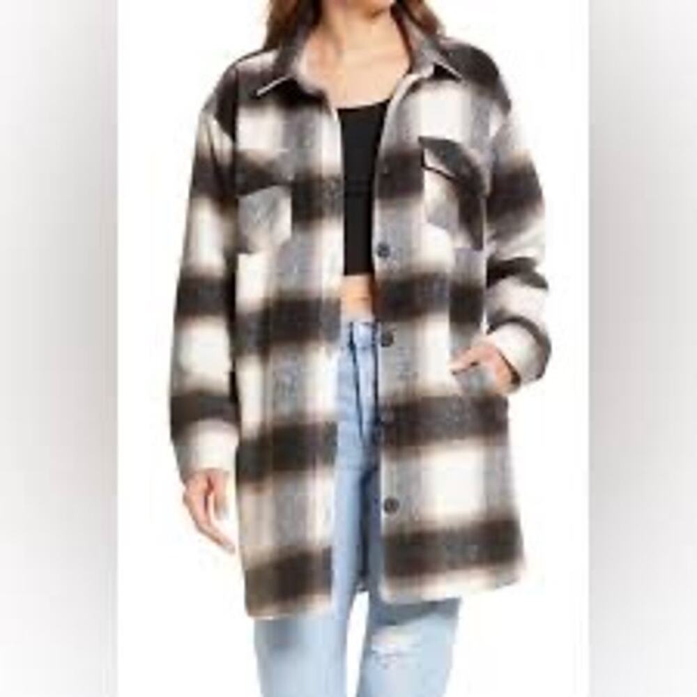 Thread & Supply Women's Plaid Shacket-Size S